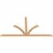 Ekena Millwork Richland Timber Gable Bracket, Western Red Cedar, 96"W x 52"H x 1 1/2"D x 3 1/2"F, 13/12 Pitch GBW096X52X0204RIC00SWR - alternate 2